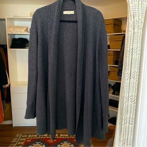 Loft Dark Grey Open Cardigan Sweater
